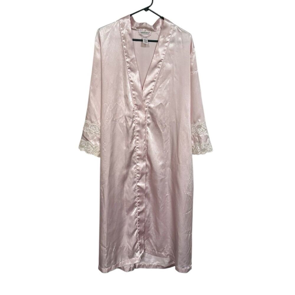 VTG Morgan Taylor Intimates Nightgown Robe Relax Large Silky Has Snags READ